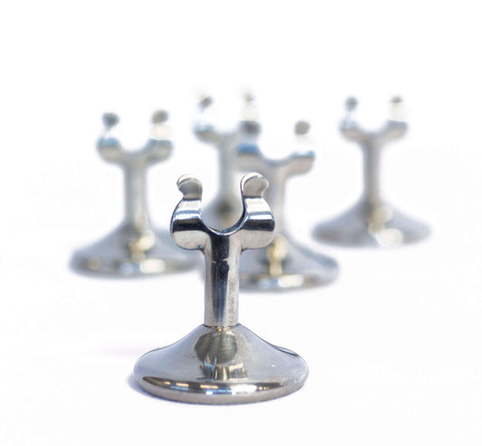 Hopeinen korttiteline 10 kpl