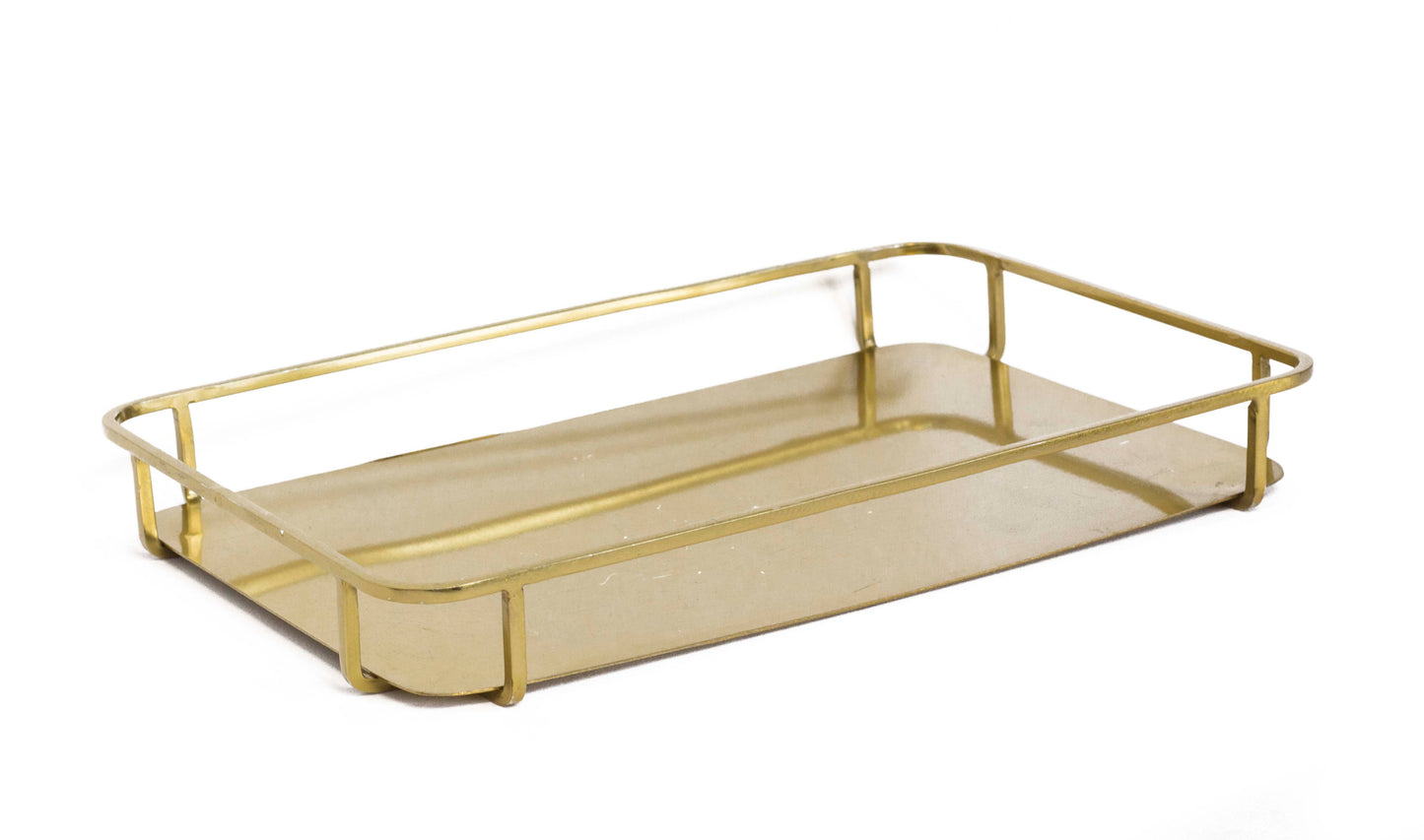 A golden tray